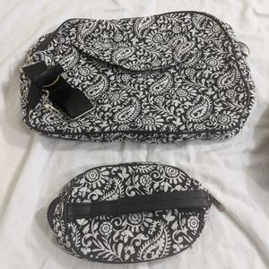 ⭐ Set of makeup/travel Paisley bags